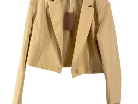 Blazer By Clothes Mentor In Tan, Size: 2 For Sale