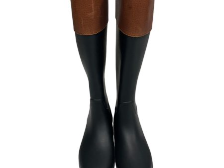 Boots Rain By Tory Burch In Black & Brown, Size: 6 Cheap