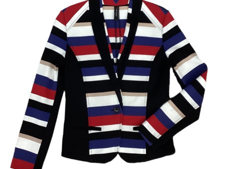 Blazer Designer By Clothes Mentor In Striped Pattern, Size: M Supply