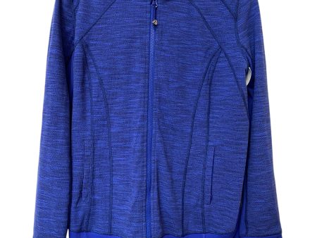 Athletic Jacket By Lululemon In Blue, Size: 10 For Cheap