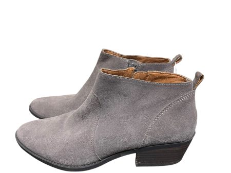 Boots Ankle Flats By Lucky Brand In Grey, Size: 10 Sale