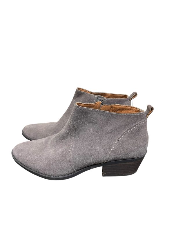 Boots Ankle Flats By Lucky Brand In Grey, Size: 10 Sale