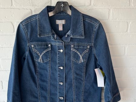 Jacket Denim By Chicos In Blue Denim, Size: M on Sale