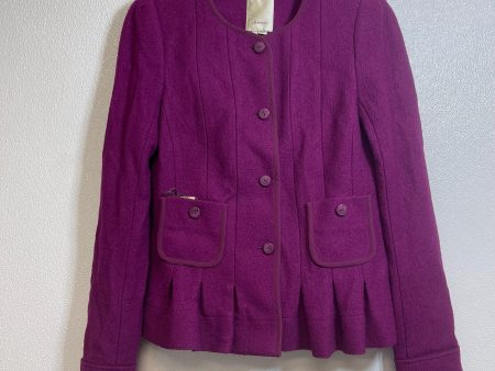 Blazer By Anthropologie In Eggplant, Size: 4 Fashion