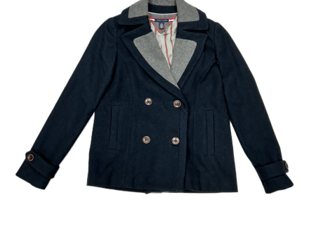 Coat Peacoat By Tommy Hilfiger In Blue & Grey, Size: Xs Online now