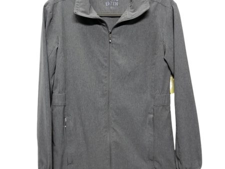 Athletic Jacket By Hang Ten In Grey, Size: Xs Supply