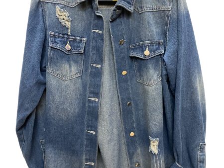 Jacket Denim By Clothes Mentor In Blue Denim, Size: M Online Hot Sale