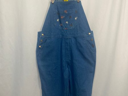 Overalls By Clothes Mentor In Blue Denim, Size: Xl For Sale