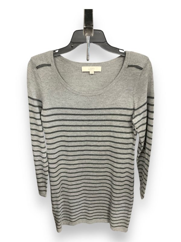 Dress Sweater By Loft In Striped Pattern, Size: M on Sale