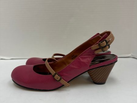 Shoes Heels Block By Clothes Mentor In Pink, Size: 6.5 on Sale