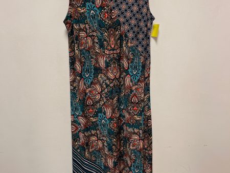 Dress Casual Maxi By Cato In Blue & Yellow, Size: 1x Online Sale